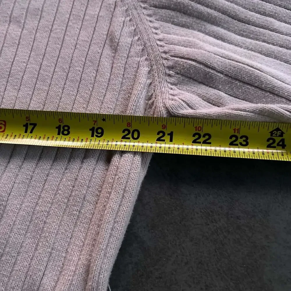 Vintage XG Ribbed Knit Quarter Zip Sweater Striped Skater Y2k